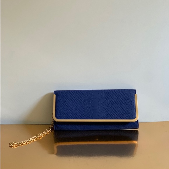 royal blue clutch purse